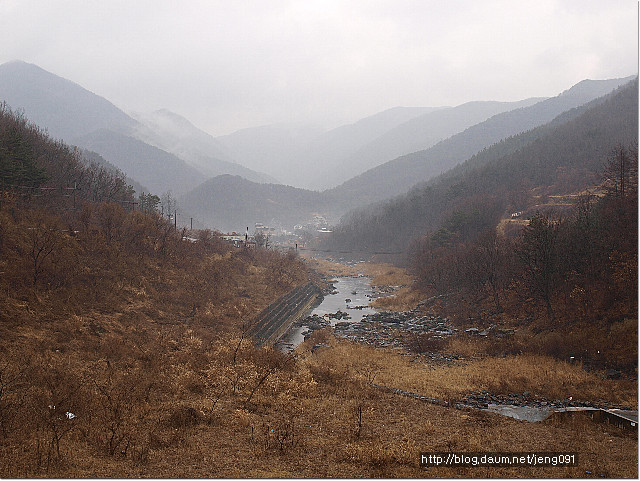 겨울비, 호숫가