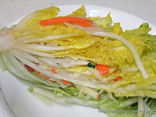 비타민함유량 높아 감기예방에 효과적인 백김치 간단하게 만드