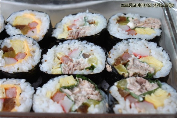 3종 인기김밥세트(참치김밥, 치즈김밥, 김치김밥)