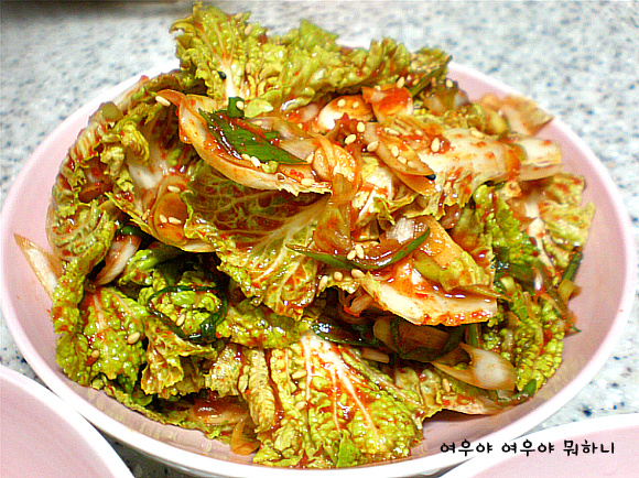 겉절이로 나물로 찌개로-겨울보약 봄동으로 차린 저녁상^^