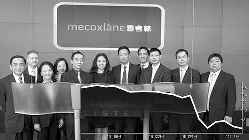 마이카오린(麥考林, Mecox Lane) 사태: 중국기업 해외상장에 악영향?