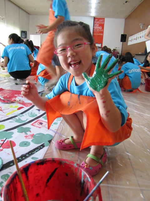 unicef 행사 현장 *