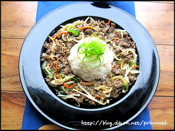 10분이면 오케이 ^^*~후다닥 불고기 팽이버섯 덮밥~~