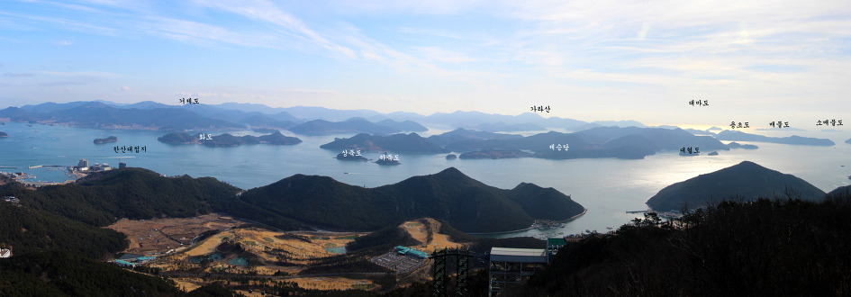 통영 2일차 미륵산에 올라 멋진 조망과 이순신 장군의 위대한 업적을 느껴보다(17.2.16 목) 