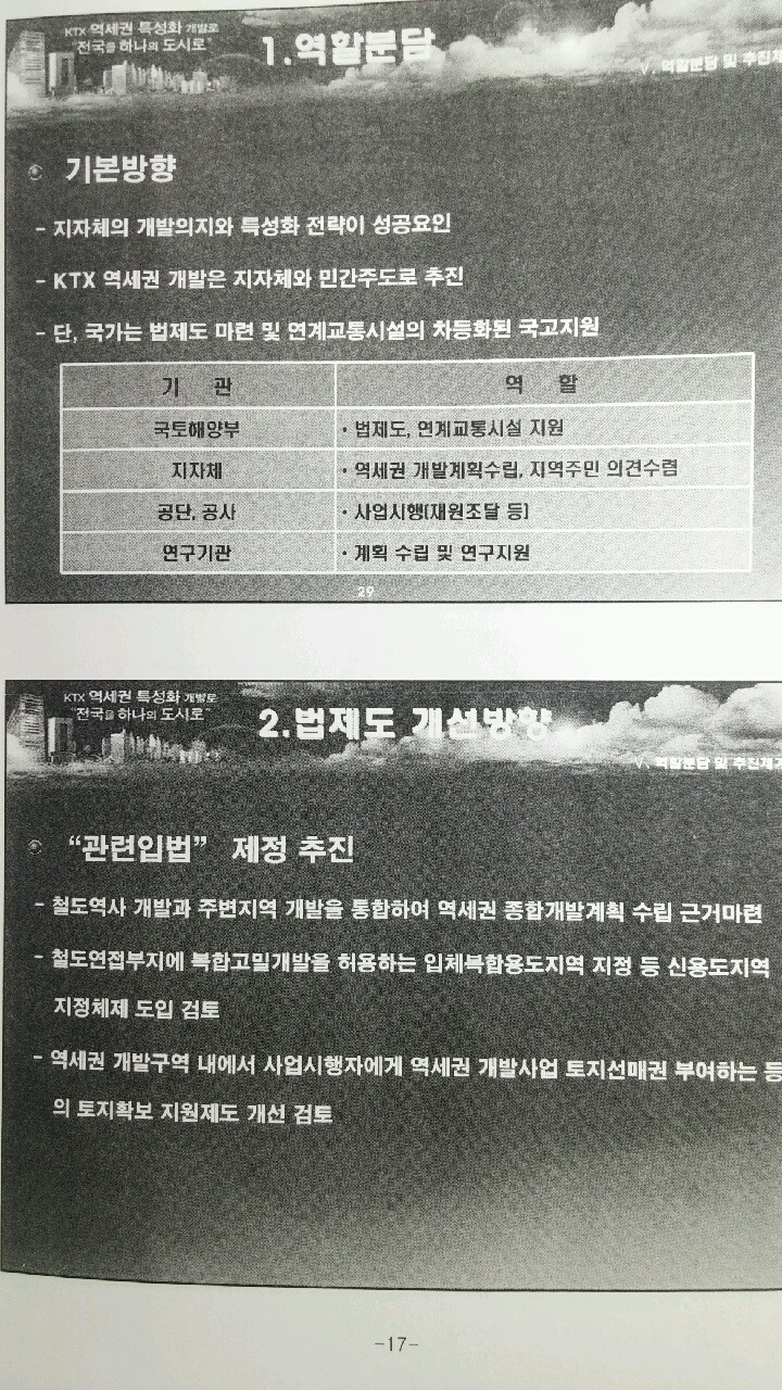   KTX역세권 특성화 개발  - 전국을 하나의 도시로 