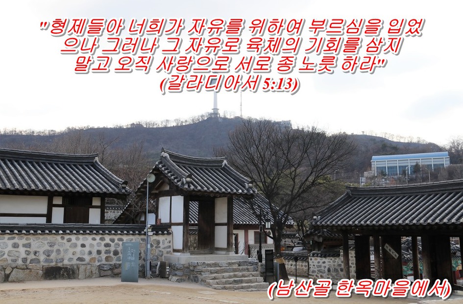 <갈라디아서 5장 13절 말씀> 