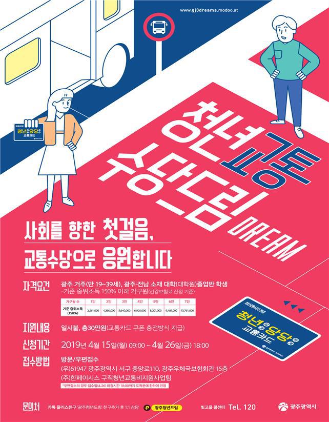 광주시 구직청년 1765명에게 교통비 지원[미래뉴스&미래교육신문 제공]